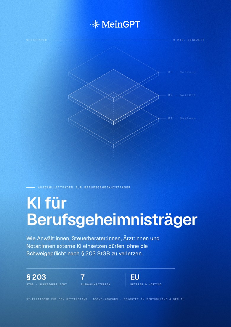 KI für Berufsgeheimnisträger – die § 203-Auswahlkriterien