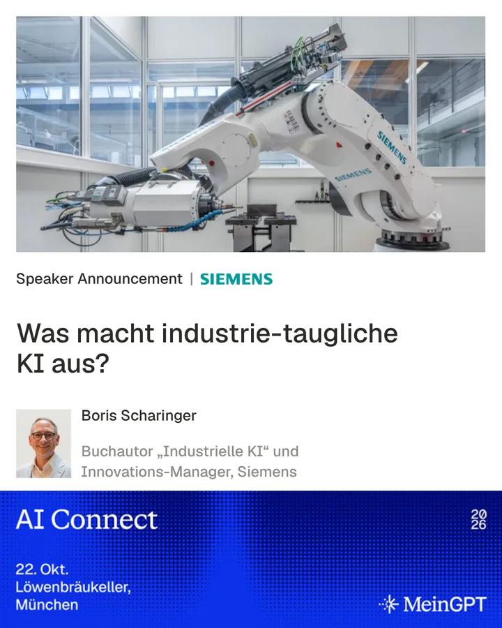 Speaker-Ankündigung: Boris Scharinger, Siemens Digital Industries